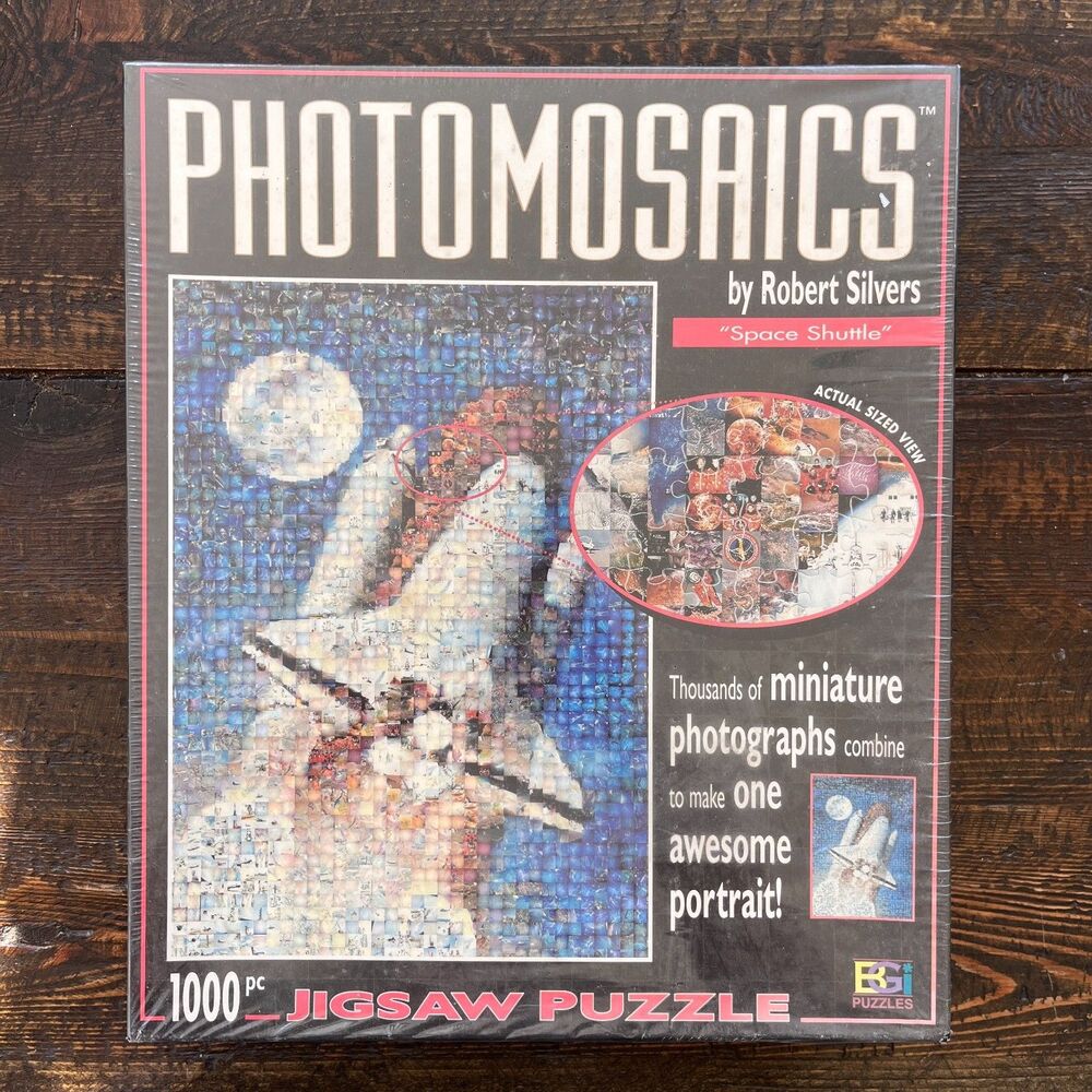 Space Shuttle Photomosaics 1000pc Jigsaw Puzzle Robert Silvers Buffalo Games NEW